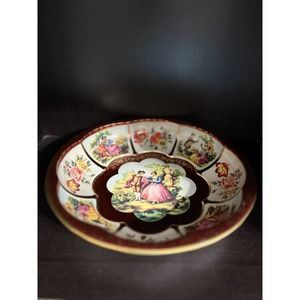 Vintage Daher Decorated Ware Tin Bowl Made in England